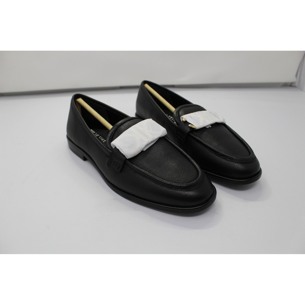 Kenneth Cole Gentle Souls Emma Black Leather Loafers GS09186LE Women 8.5 NEW
